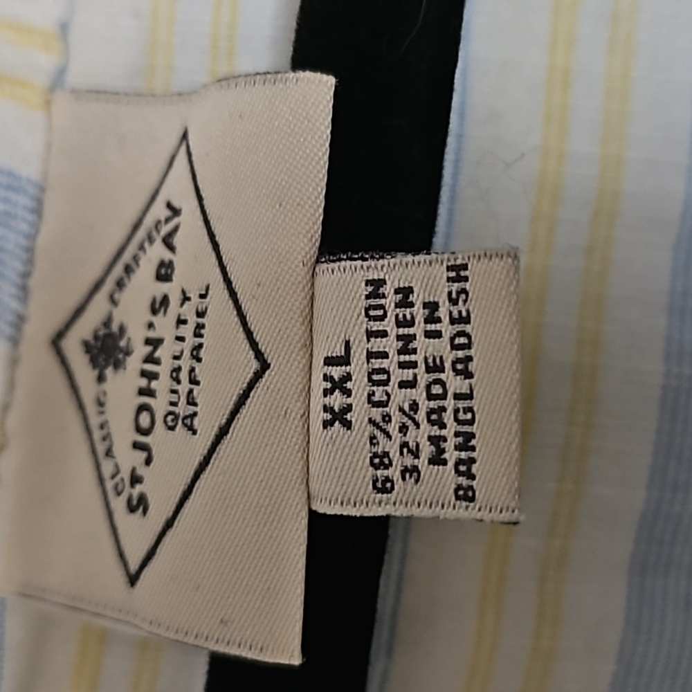 XXL Blue yellow blouse top - Picture 3 of 4